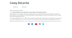 Desktop Screenshot of caseydelorme.com